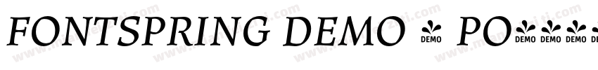 FONTSPRING DEMO - PO字体转换